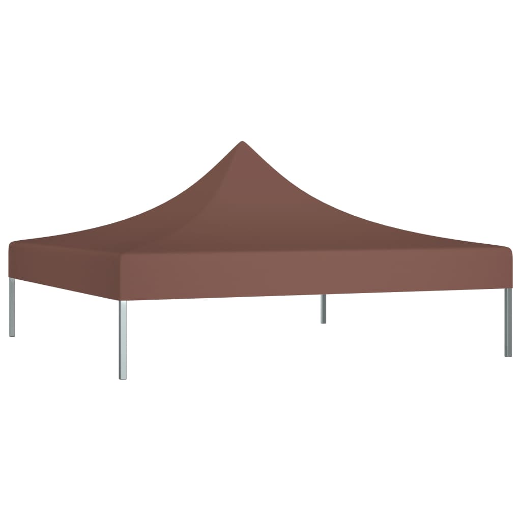 Tetto della tenda da festa vidaxl 270 g m² 3x3 m marrone