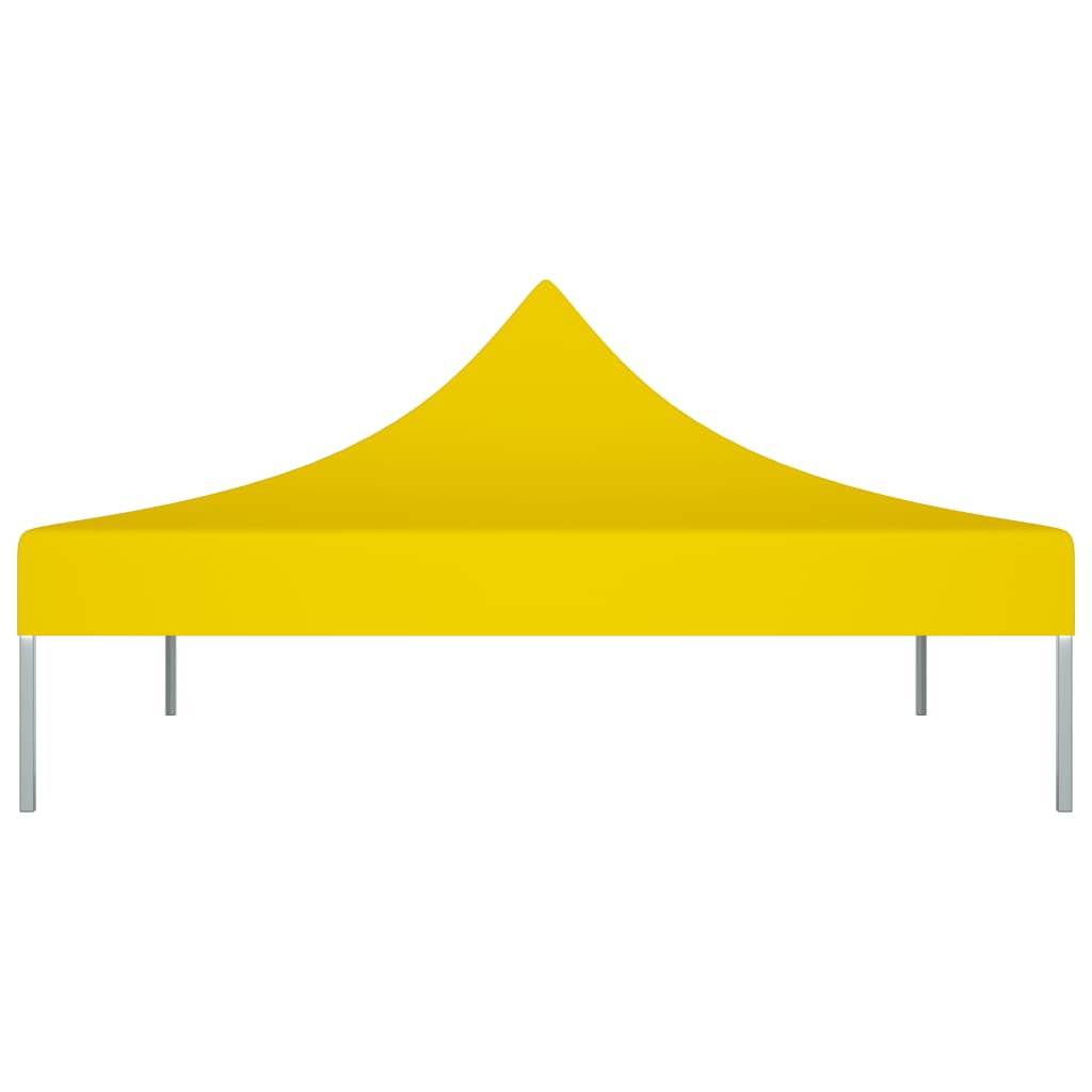 Tetto della tenda da festa vidaxl 270 g m² 3x3 m giallo