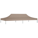 Tetto della tenda da festa Vidaxl 270 g m² 6x3 m taupe