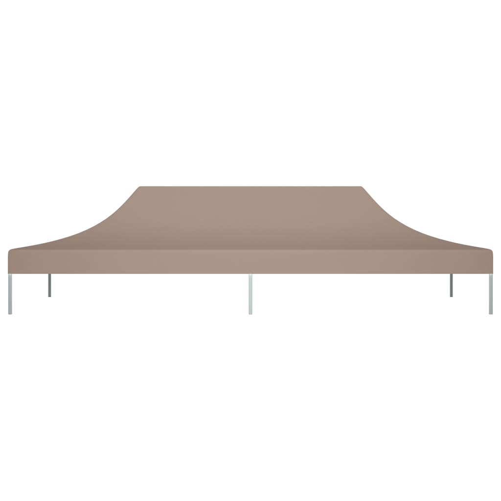 Tetto della tenda da festa Vidaxl 270 g m² 6x3 m taupe