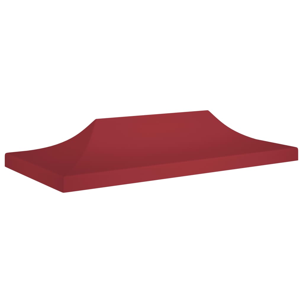 Tetto della tenda da festa Vidaxl 270 g m² 6x3 M Bordeaux rosso