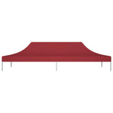 Tetto della tenda da festa Vidaxl 270 g m² 6x3 M Bordeaux rosso