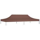 Tetto della tenda da festa vidaxl 270 g m² 6x3 m marrone