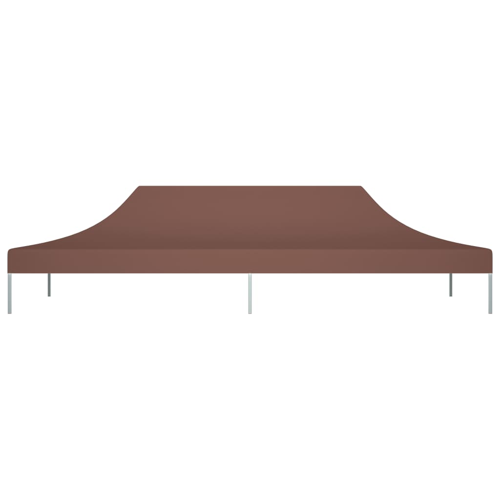 Tetto della tenda da festa vidaxl 270 g m² 6x3 m marrone