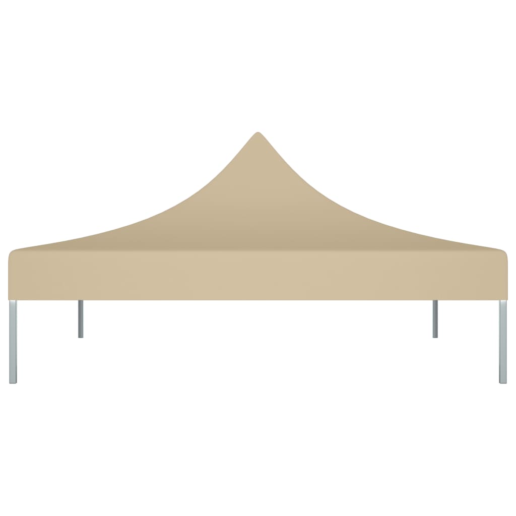 Tetto della tenda da festa Vidaxl 270 g m² 2x2 m beige