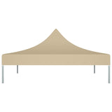 Tetto della tenda da festa Vidaxl 270 g m² 2x2 m beige