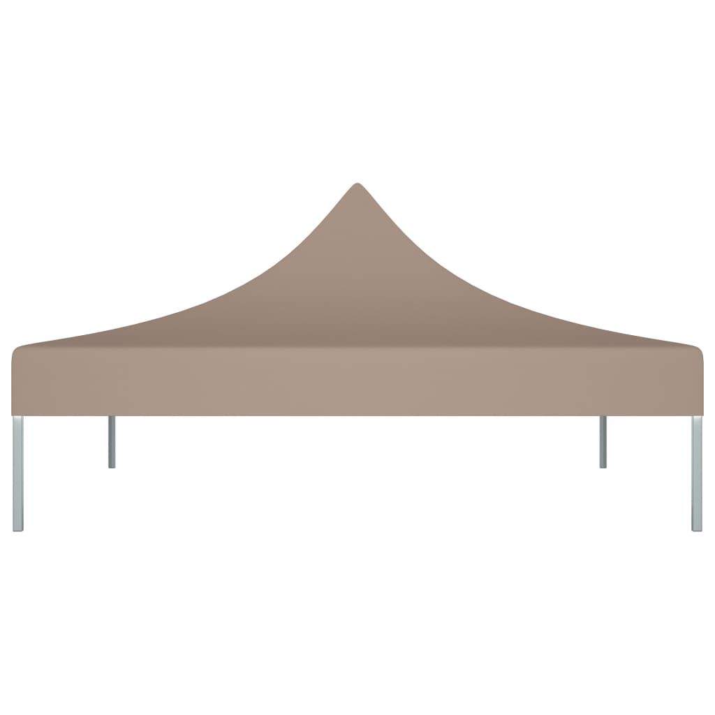 Tetto della tenda da festa Vidaxl 270 g m² 2x2 m taupe