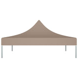 Tetto della tenda da festa Vidaxl 270 g m² 2x2 m taupe