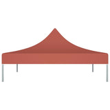 Tetto della tenda da festa vidaxl 270 g m² 2x2 m terracotta