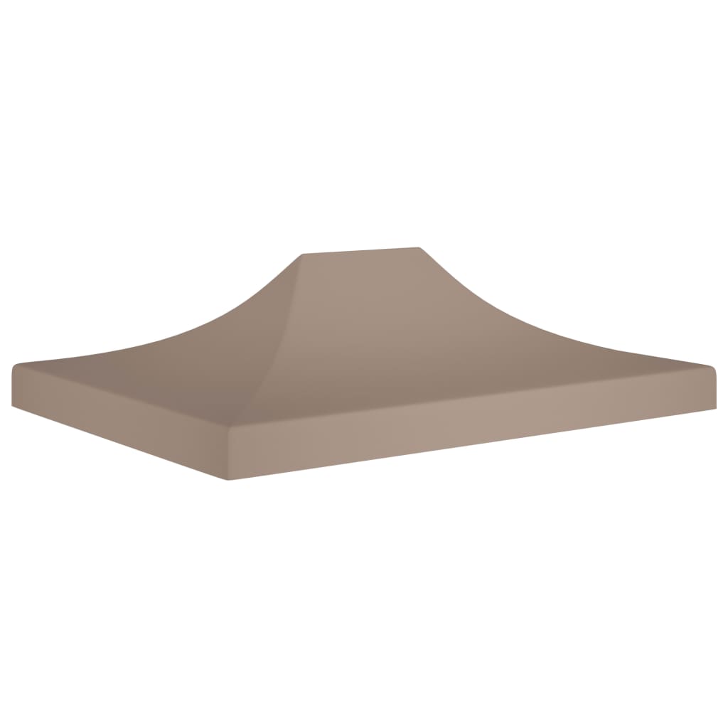 Tetto della tenda da festa Vidaxl 270 g m² 4x3 m taupe