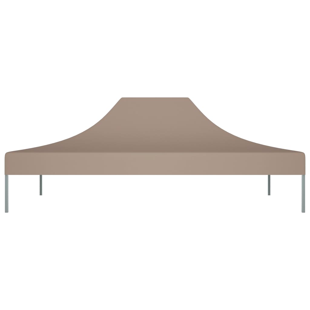 Tetto della tenda da festa Vidaxl 270 g m² 4x3 m taupe