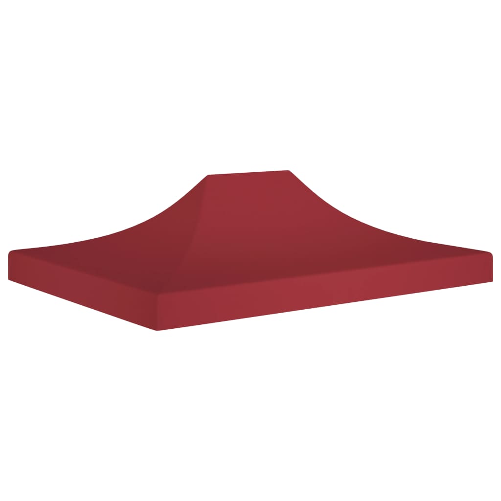 Tetto della tenda da festa Vidaxl 270 g m² 4x3 M Bordeaux rosso