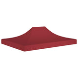 Tetto della tenda da festa Vidaxl 270 g m² 4x3 M Bordeaux rosso