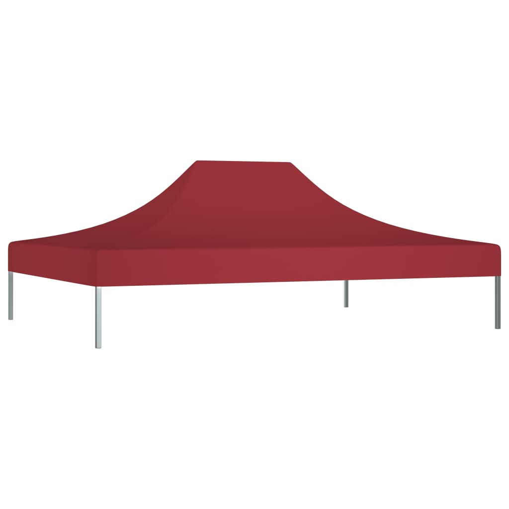 Tetto della tenda da festa Vidaxl 270 g m² 4x3 M Bordeaux rosso