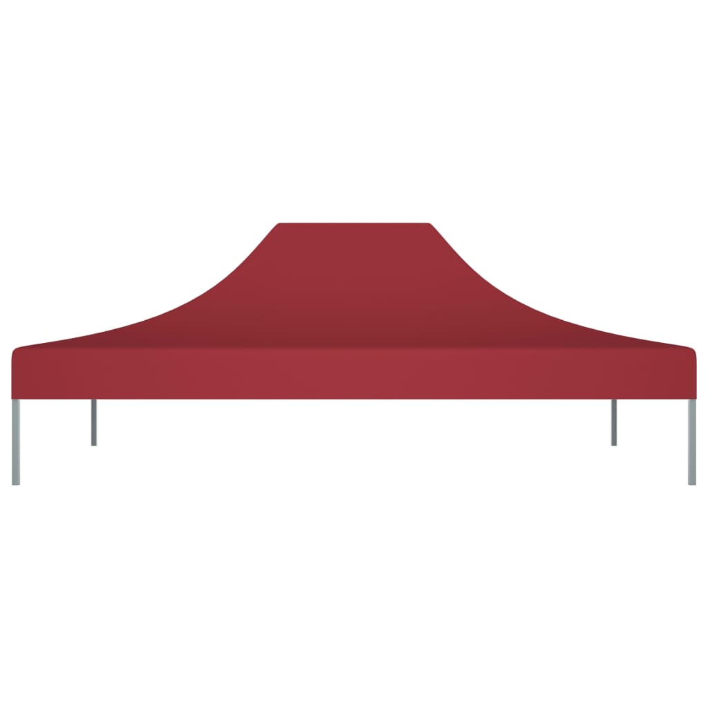 Tetto della tenda da festa Vidaxl 270 g m² 4x3 M Bordeaux rosso