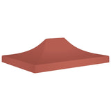 Tetto della tenda da festa vidaxl 270 g m² 4x3 m terracotta