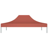 Tetto della tenda da festa vidaxl 270 g m² 4x3 m terracotta