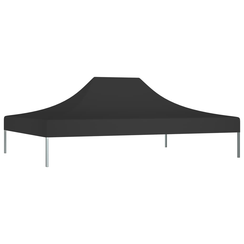 Tetto della tenda da festa Vidaxl 270 g m² 4x3 m nero