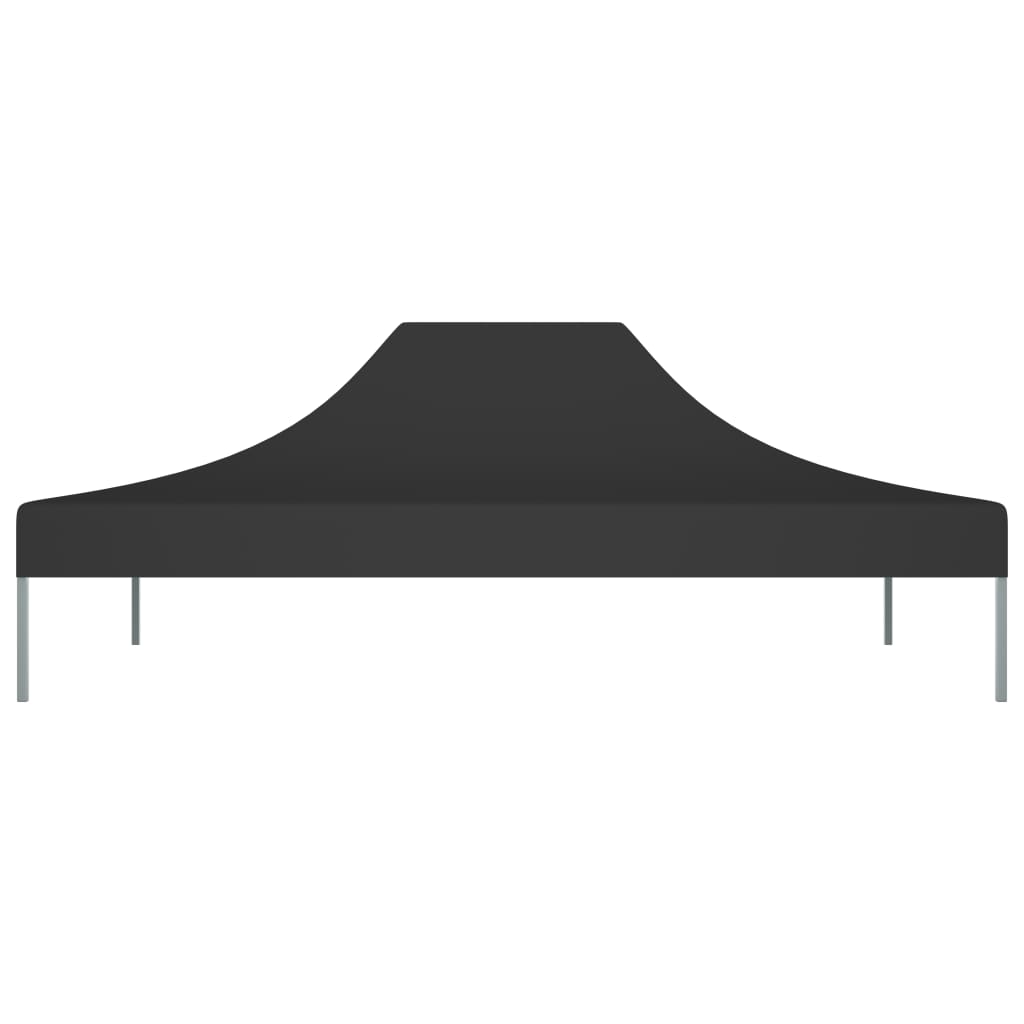 Tetto della tenda da festa Vidaxl 270 g m² 4x3 m nero