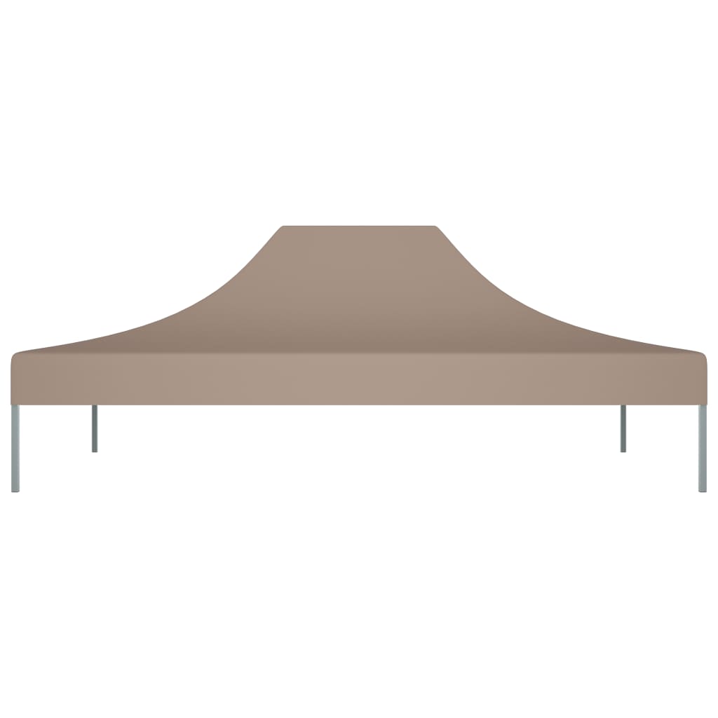 Tetto della tenda da festa vidaxl 270 g m² 4,5x3 m taupe