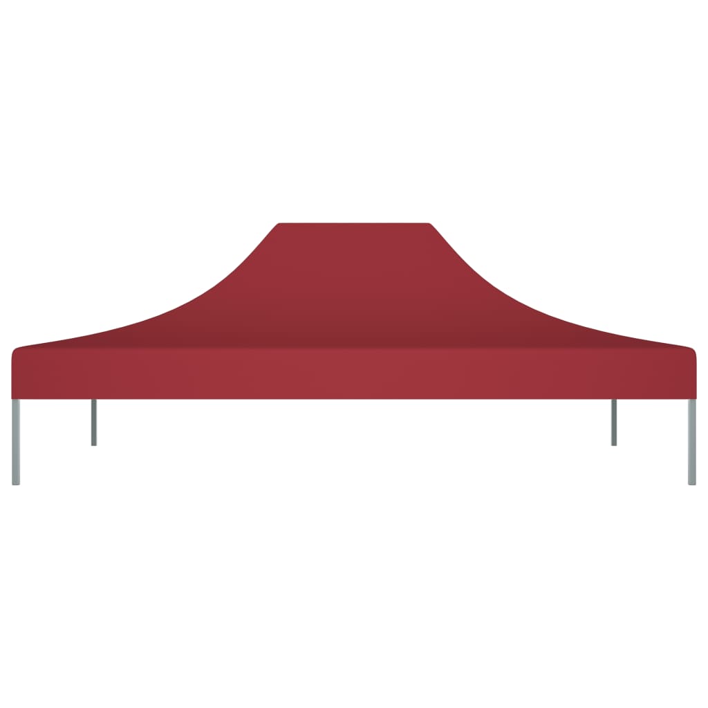 Tetto della tenda da festa Vidaxl 270 g m² 4,5x3 M Bordeaux rosso