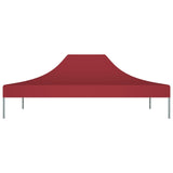 Tetto della tenda da festa Vidaxl 270 g m² 4,5x3 M Bordeaux rosso