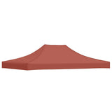 VIDAXL -Party -Zeltdach 270 g m² 4,5 x 3 m Terrakotta -ausgelöst