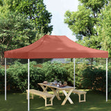 VIDAXL -Party -Zeltdach 270 g m² 4,5 x 3 m Terrakotta -ausgelöst