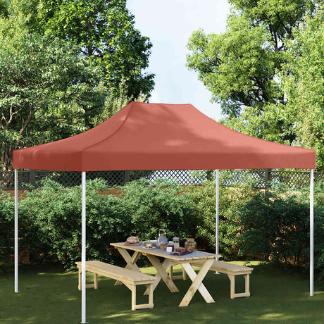VIDAXL -Party -Zeltdach 270 g m² 4,5 x 3 m Terrakotta -ausgelöst