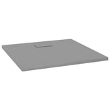 Bac de douche Vidaxl 90x80 cm SMC Gray