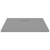 Vidaxl Duschschale 90x80 cm SMC Grau