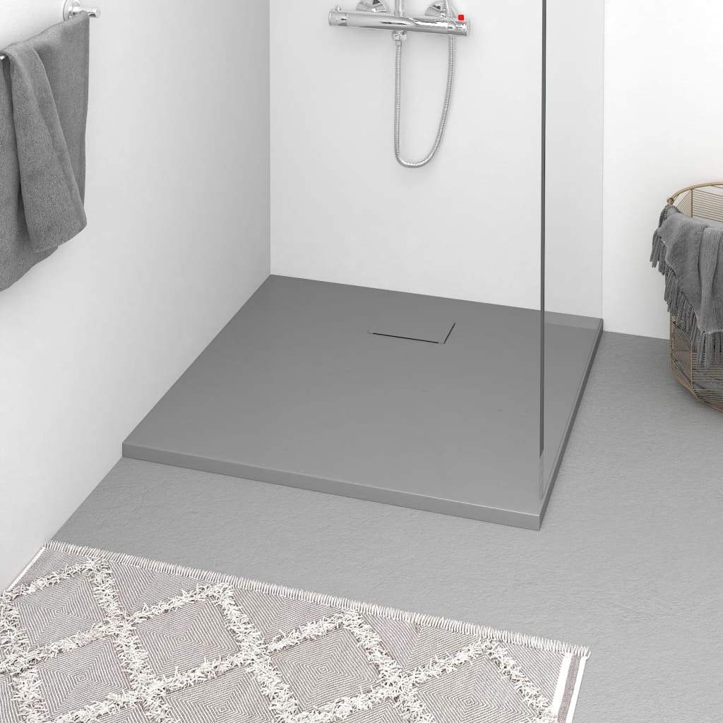 Vidaxl shower tray 90x80 cm SMC Gray