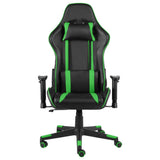 Vidaxl gamestoel draaibaar pvc groen