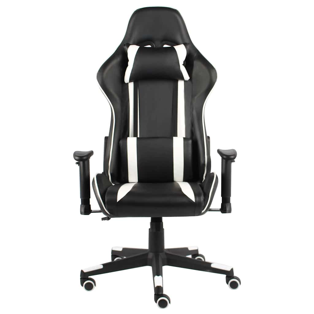 Vidaxl gamestoel draaibaar pvc wit