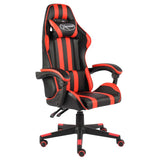 Vidaxl racestoel kunstleer zwart en rood