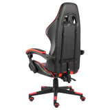 Vidaxl racestoel kunstleer zwart en rood