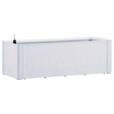 Vidaxl -Pflanzer hoch mit selbstschädlichem System 100x43x33 cm weiß