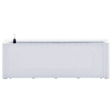 Vidaxl -Pflanzer hoch mit selbstschädlichem System 100x43x33 cm weiß