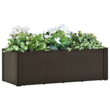 Vidaxl Planter visoko s samozaposlenim sistemom 100x43x33 cm mokka