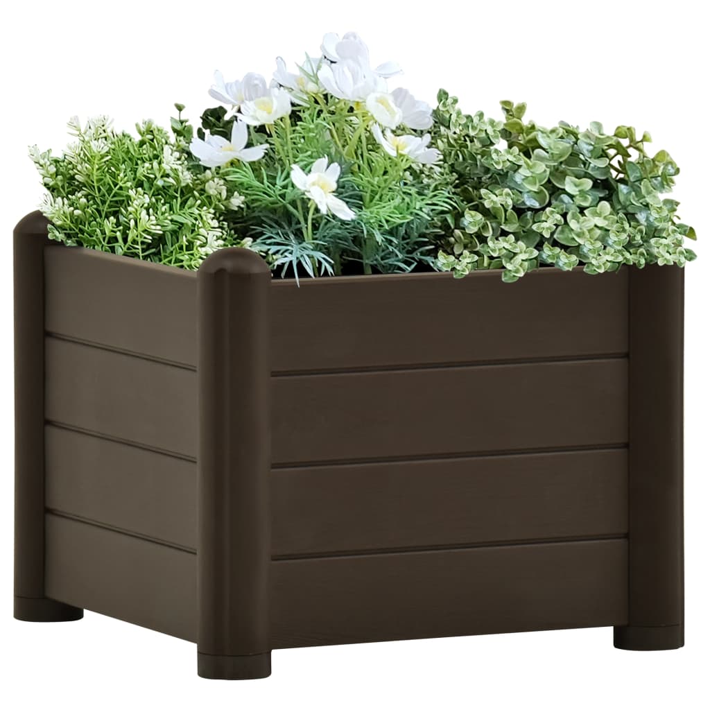 Vidaxl Planter Insertar 43x43x35 cm PP Mokka