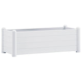 VIDAXL -Planungsbox Erhöht 100x43x35 cm pp weiß