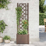 Vidaxl Plannet mit Latwerk 43x43x142 cm pp mokka