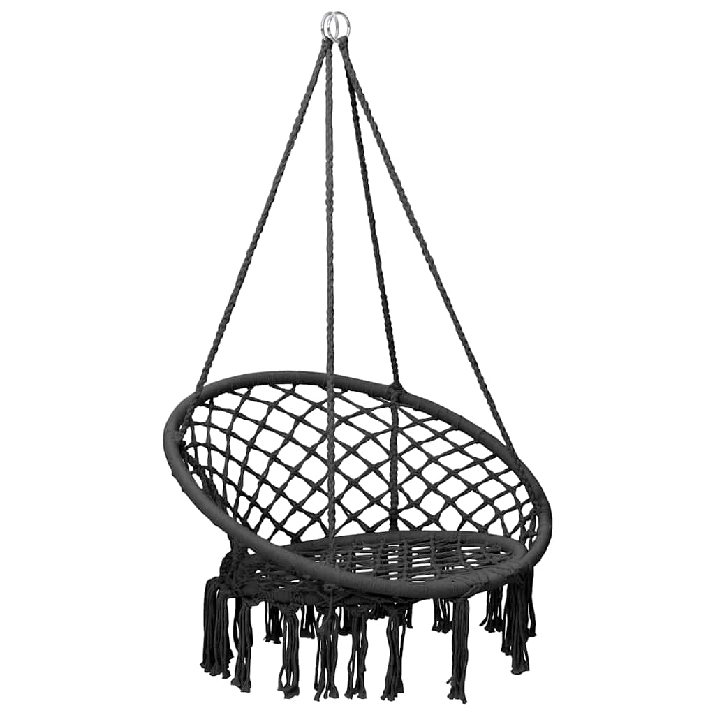 Vidaxl chaise suspendue 80 cm anthracite -colored