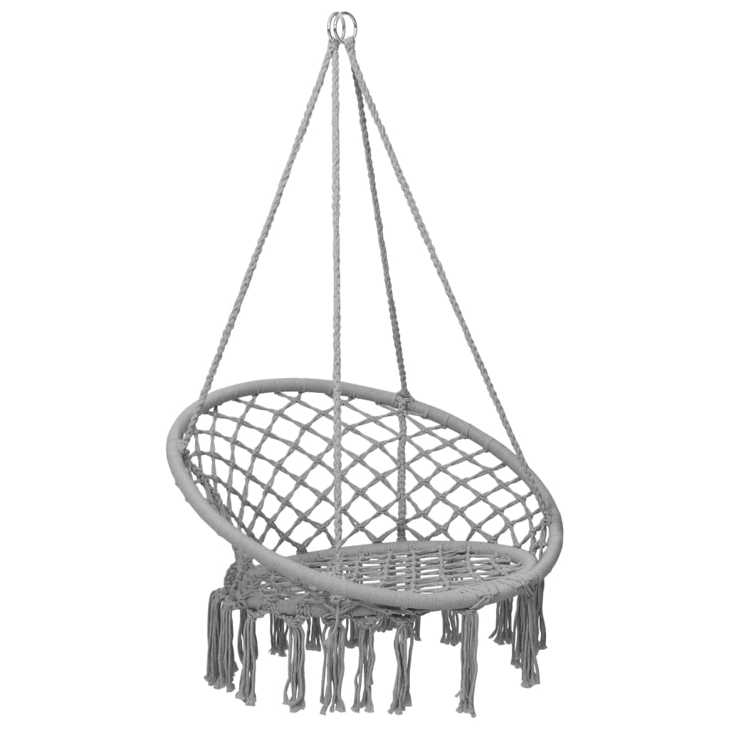 Vidaxl Hanging chair 80 cm gray