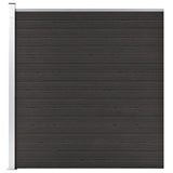 Vidaxl -Zauntafel 175x186 cm HKC Schwarz