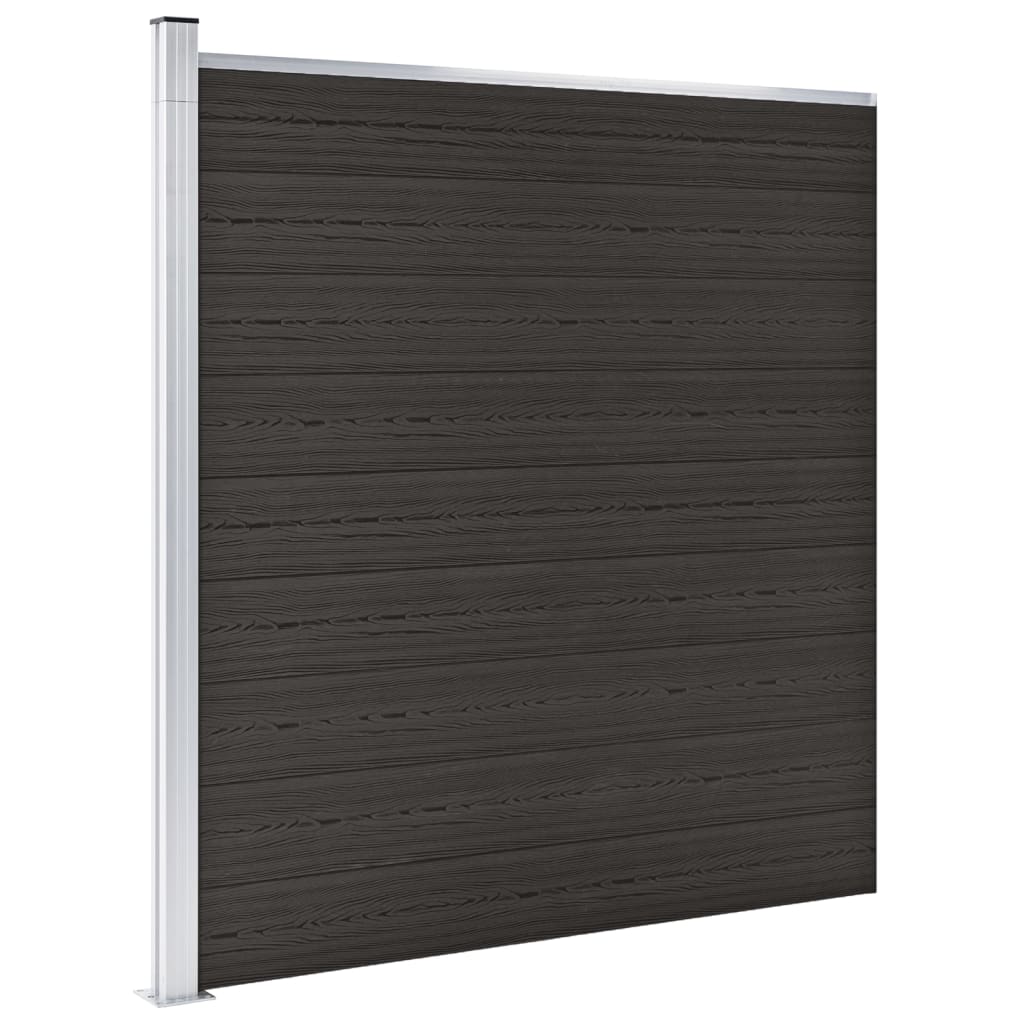 Vidaxl -Zauntafel 175x186 cm HKC Schwarz