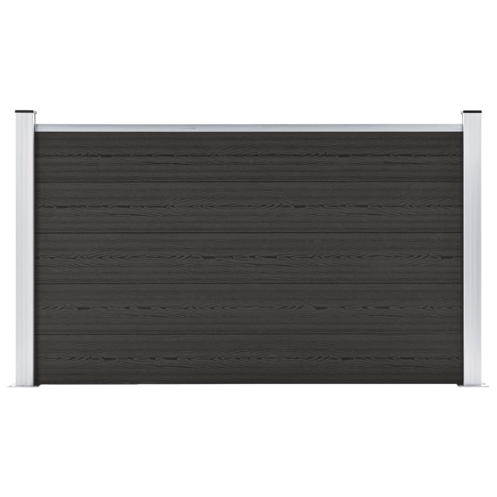 Vidaxl Fence Panel 180x105 cm HKC Black