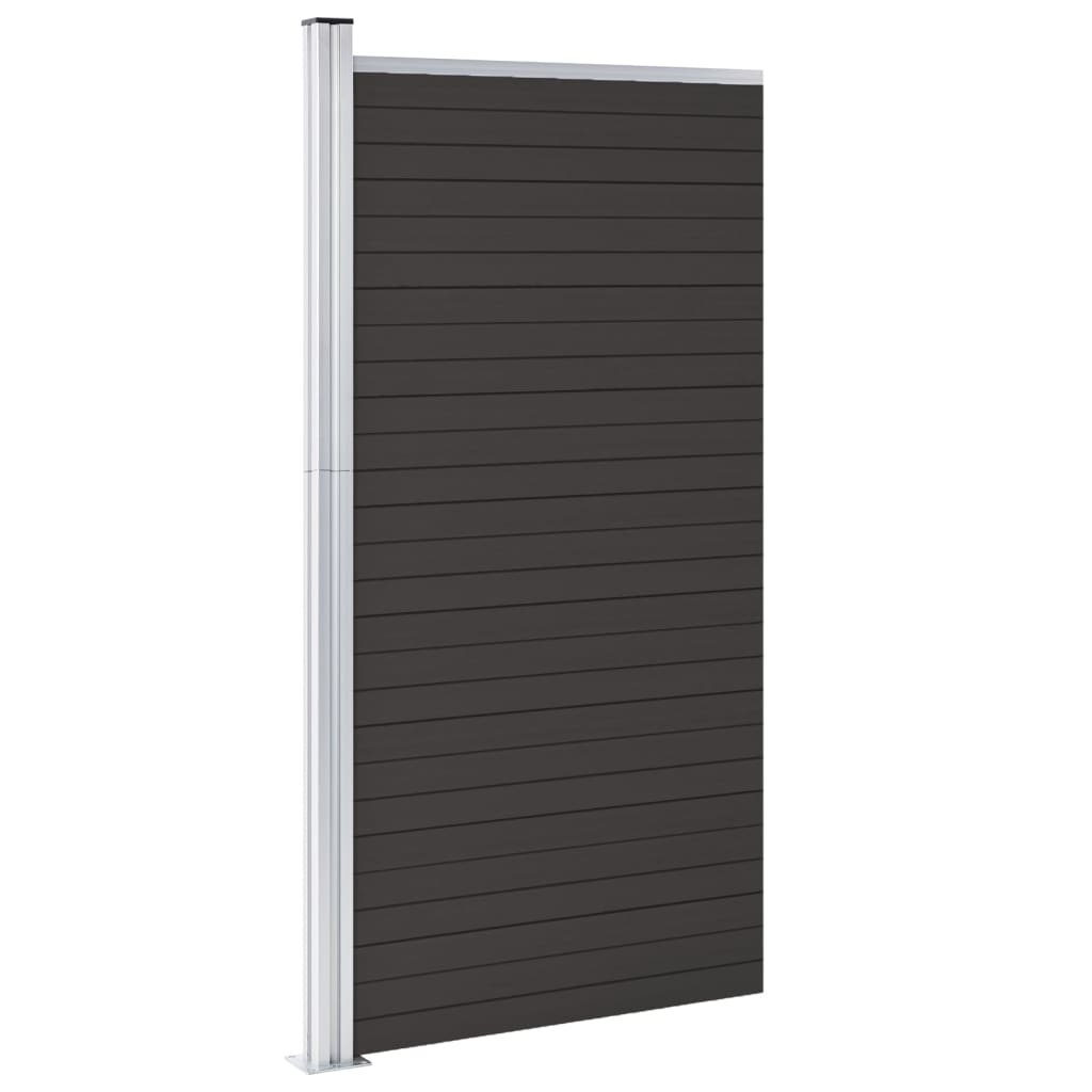 Vidaxl Fence Panel 95x186 CM HKC Black