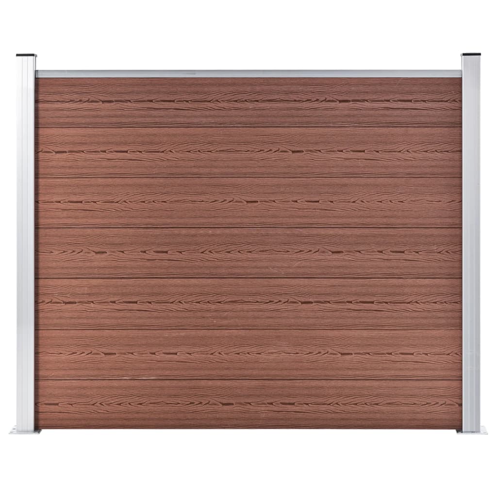 Vidaxl Fence Panel 180x146 cm HKC Brown