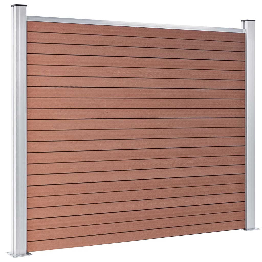 Vidaxl hegnpanel 180x146 cm HKC Brown